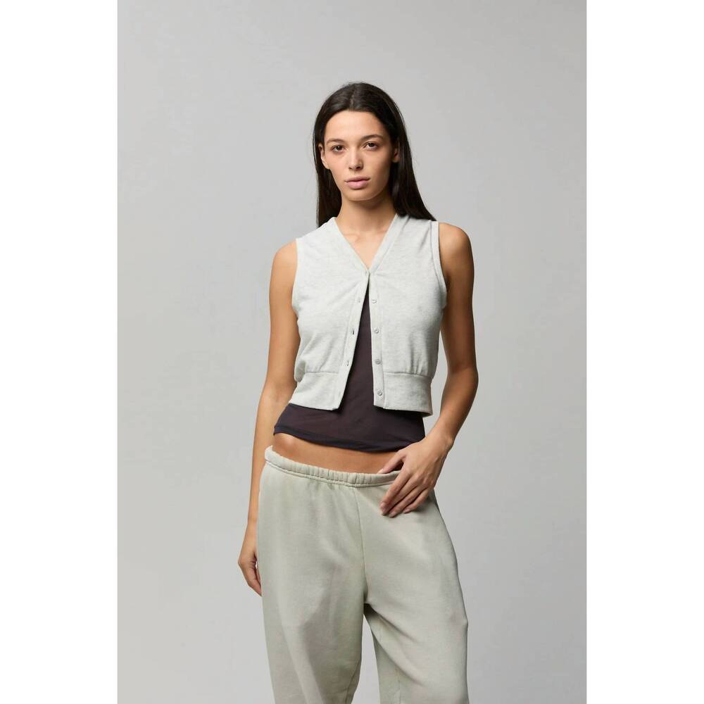 NEW ASHER vida vest in heather oatmeal